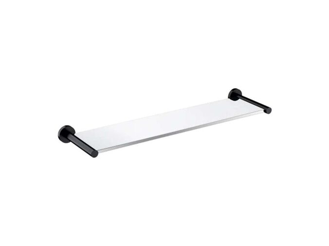 OMNIRES Modern Project Polička, délka 55 cm, sklo/matná černá