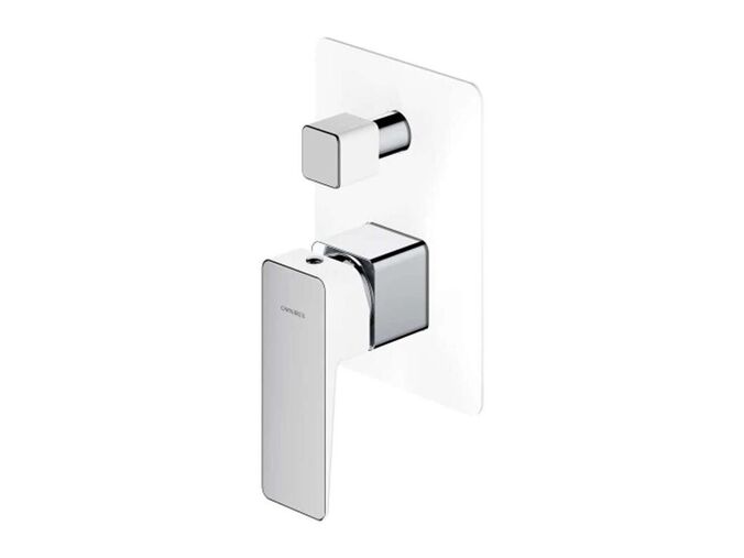 OMNIRES Parma Baterie pod omítku, pro 2 spotřebiče, s tělesem, chrom/bílá