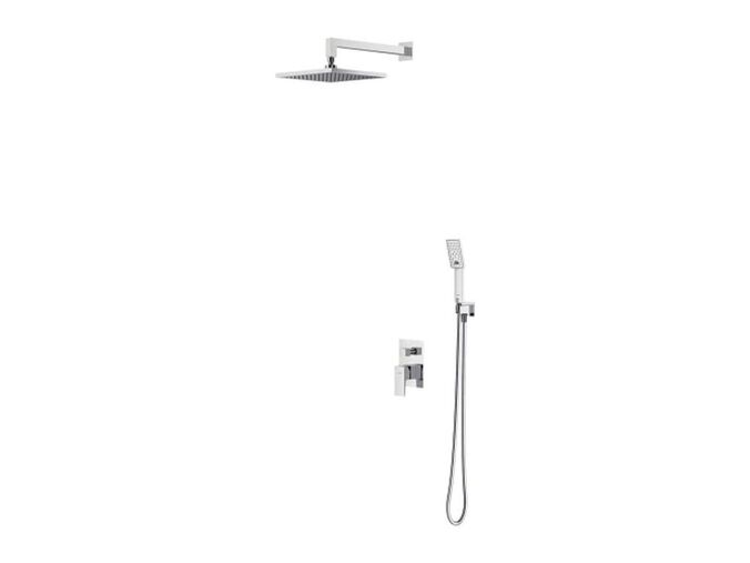 OMNIRES Fresh Sprchový set s baterií pod omítku, s tělesem, 25x25 cm, 3 proudy, chrom