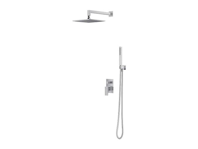 OMNIRES Fresh Sprchový set s baterií pod omítku, s tělesem, 25x25 cm, chrom