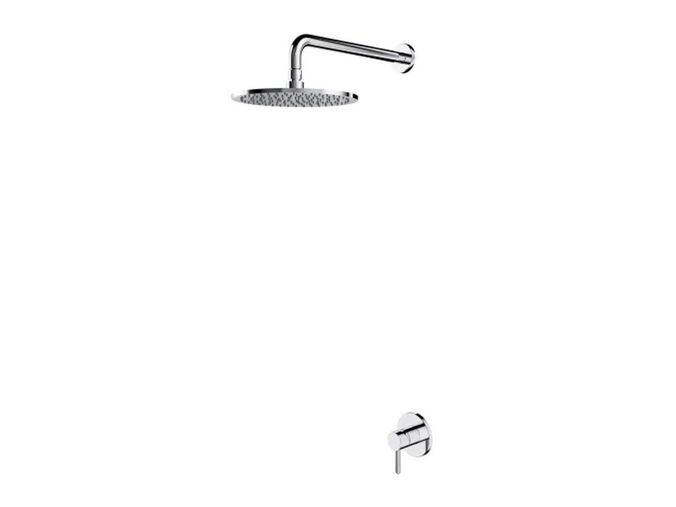 OMNIRES Y Set sprchové podomítkové baterie a horní sprchy, s tělesem, průměr 25 cm, chrom