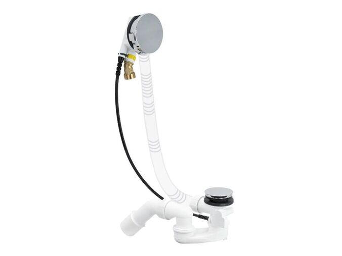 Villeroy & Boch Universal accessories Odtoková a přepadová souprava s napouštěním, chrom