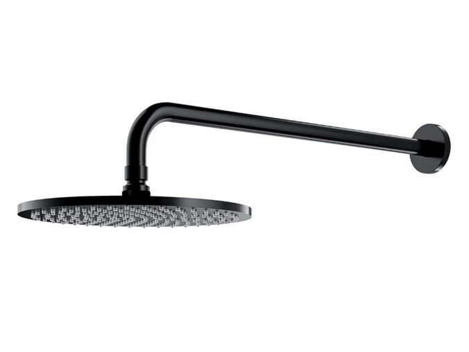 OMNIRES Slimline Hlavová sprcha, průměr 25 cm, černá