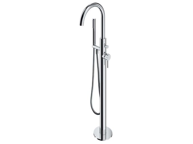 OMNIRES Y Vanová baterie do podlahy, s tělesem, chrom