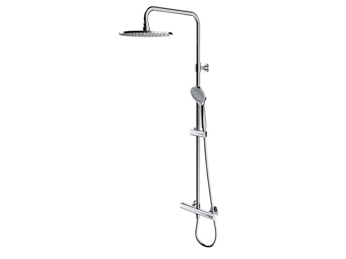 OMNIRES Y Sprchový set s termostatem, průměr 25 cm, 5 proudů, chrom