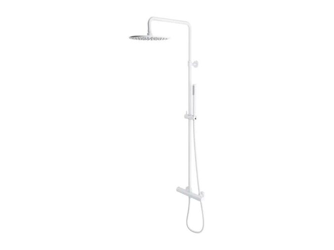 OMNIRES Y Sprchový set s termostatem, průměr 25 cm, matná bílá