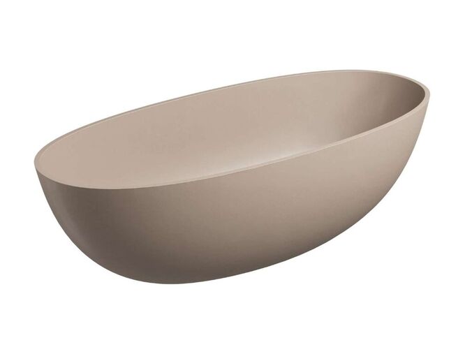 OMNIRES Shell M+ Volně stojící vana, 175x78 cm, matná béžová