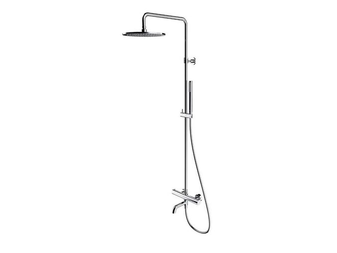 OMNIRES Y Sprchový set s vanovým termostatem, průměr 25 cm, chrom