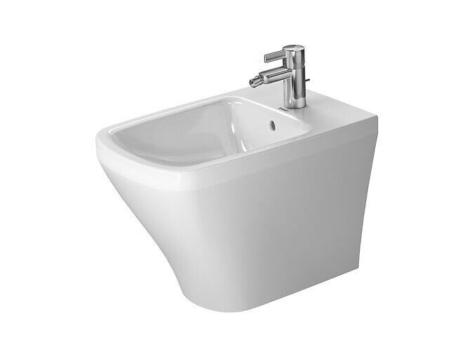 Duravit DuraStyle stojící bidet 37x57,5 cm, otvor pro baterii, WonderGliss, bílá