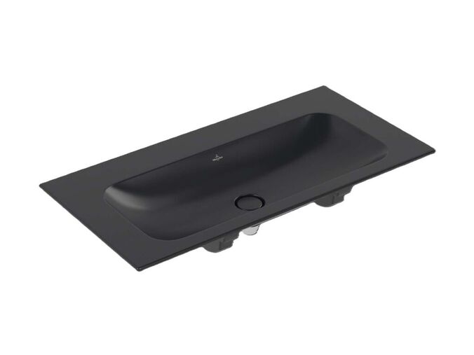 Villeroy & Boch Finion Umyvadlo nábytkové 100x50 cm, bez přepadu, bez otvoru pro baterii, CeramicPlus, Pure Black