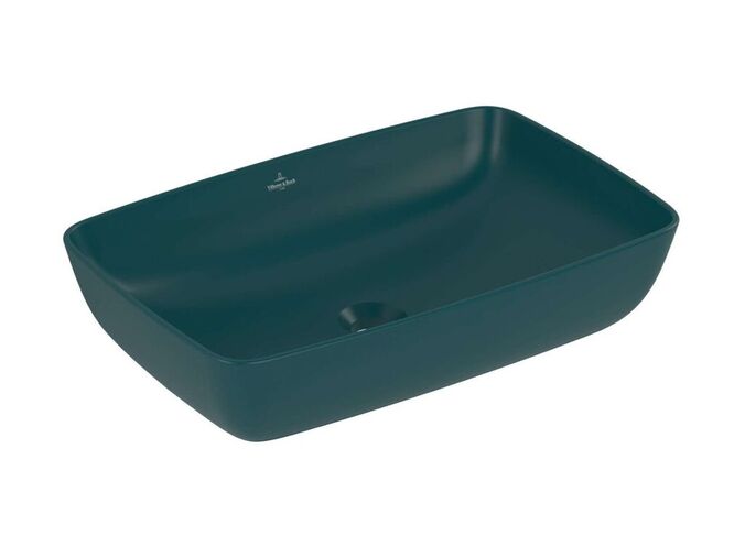 Villeroy & Boch Artis Umyvadlo na desku 58x39 cm, bez přepadu, bez otvoru pro baterii, CeramicPlus, Teal