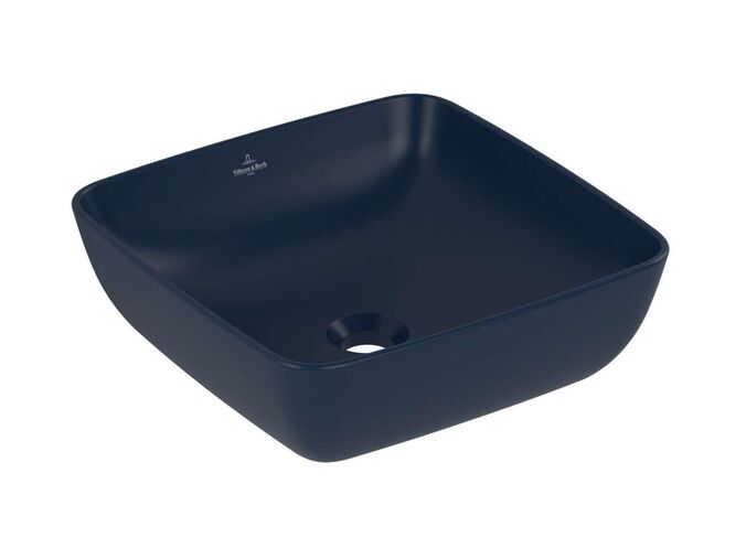 Villeroy & Boch Artis Umyvadlo na desku 41x41 cm, bez přepadu, bez otvoru pro baterii, CeramicPlus, Nightfall