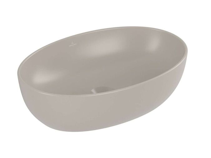 Villeroy & Boch Artis Umyvadlo na desku 48x33 cm, bez přepadu, bez otvoru pro baterii, CeramicPlus, Almond