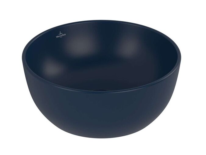 Villeroy & Boch Artis Umývátko na desku, průměr 33 cm, bez přepadu, bez otvoru pro baterii, CeramicPlus, Nightfall