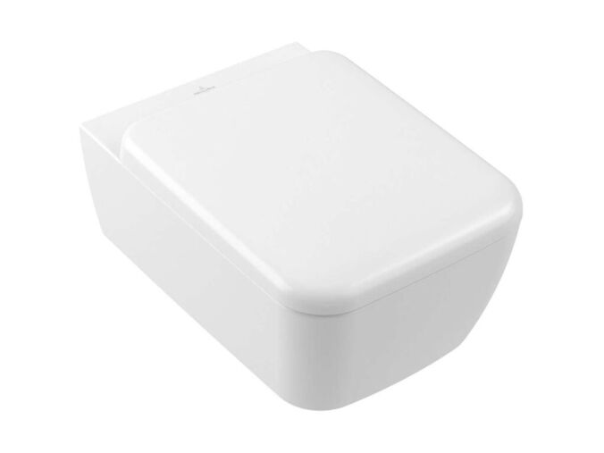 Villeroy & Boch Skyla Závěsné WC se sedátkem SoftClosing, TwistFlush, DirectFlush, CeramicPlus, Stone White