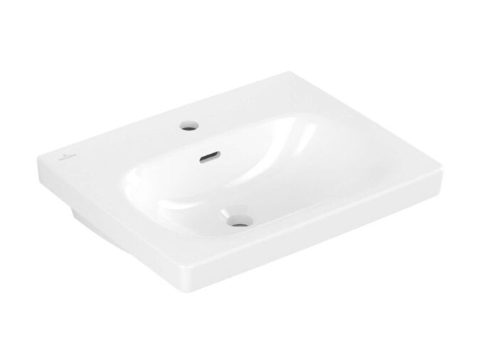 Villeroy & Boch Skyla Umyvadlo 55x45 cm, s přepadem, otvor pro baterii, alpská bílá