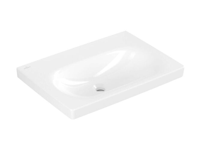 Villeroy & Boch Skyla Umyvadlo 65x46 cm, bez přepadu, bez otvoru pro baterii, CeramicPlus, alpská bílá