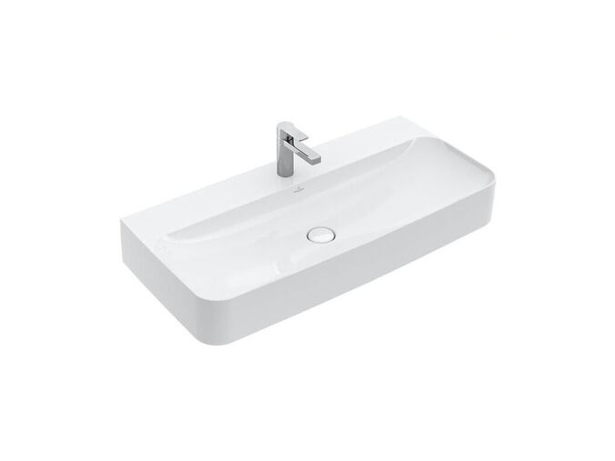 Villeroy & Boch Finion Umyvadlo bez přepadu, 1000x470 mm, s CeramicPlus, alpská bílá