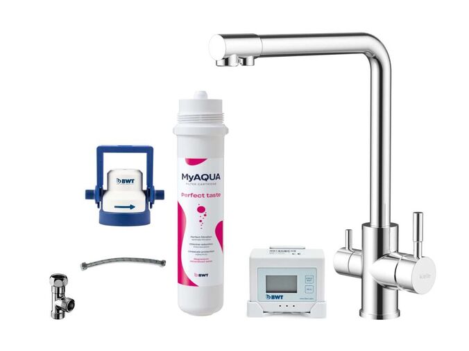 kielle Wimeo Dřezová baterie včetně filtrace, chrom