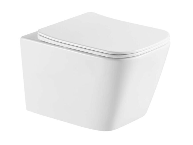 kielle Arkas I Závěsné WC se sedátkem Softclose, Vortex Rimless +, bílá