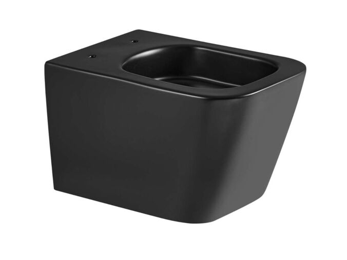 kielle Arkas I Závěsné WC, Vortex Rimless+, matná černá