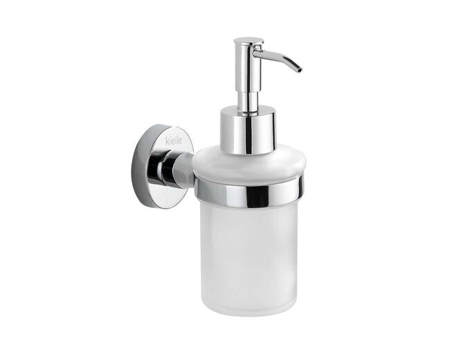 kielle Oudee Dávkovač mýdla s držákem, matné sklo/chrom