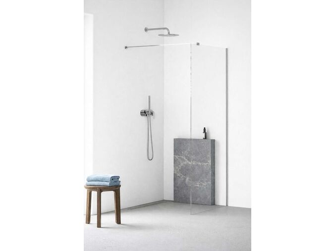 kielle Meara Sprchová stěna Walk-In 120x200 cm, chrom/čiré sklo