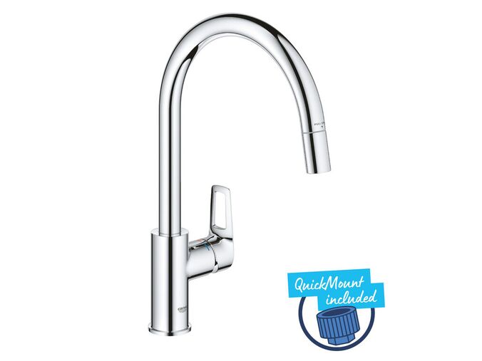 Grohe Start Loop Dřezová baterie s výsuvnou koncovkou, chrom