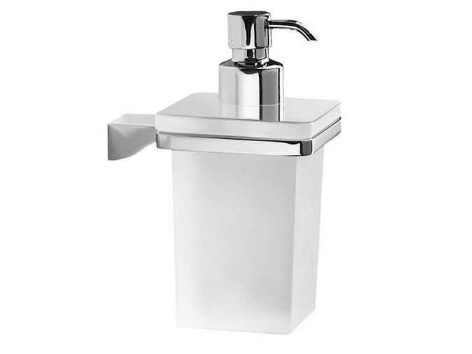 Gedy GLAMOUR dávkovač mýdla, 250 ml, mléčné sklo, chrom