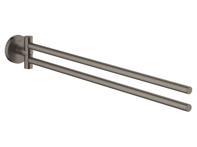 Grohe Essentials Držák na ručníky, kartáčovaný tmavý grafit