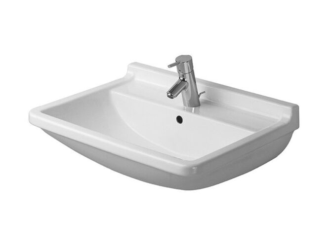 Duravit Starck3 umyvadlo 65x48,5 cm, přepad, otvor pro baterii, bílá