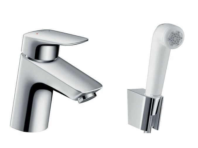 Hansgrohe Logis Umyvadlová baterie s bidetovou sprškou, chrom