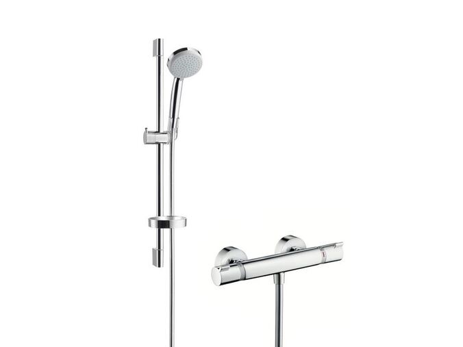 Hansgrohe Croma Sprchový set Vario s termostatem, 3 proudy, chrom