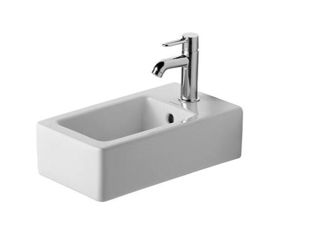 Duravit Vero umývátko 45x25 cm, přepad, otvor pro baterii, bílá