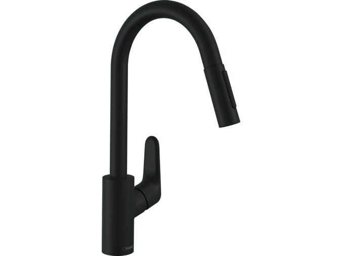 Hansgrohe Focus M41 Dřezová baterie s výsuvnou sprškou, matná černá