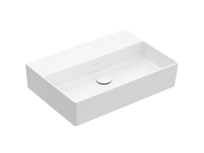 Villeroy & Boch Memento 2.0 Umyvadlo 500x420 mm, bez přepadu, bez otvoru pro baterii, CeramicPlus, alpská bílá