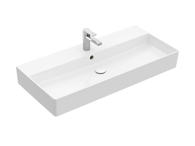 Villeroy & Boch Memento 2.0 Umyvadlo nábytkové 1000x470 mm, s přepadem, otvor pro baterii, alpská bílá