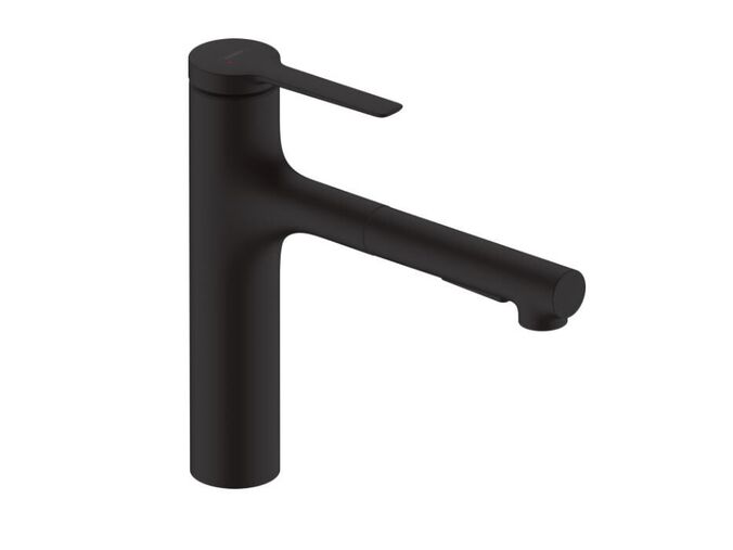 Hansgrohe Zesis M33 Dřezová baterie 160, s výsuvnou sprškou, matná černá