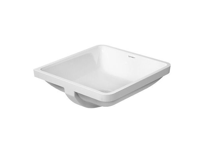 Duravit Starck3 umyvadlo vestavné 43x43 cm, bez otvoru pro baterii, bílá