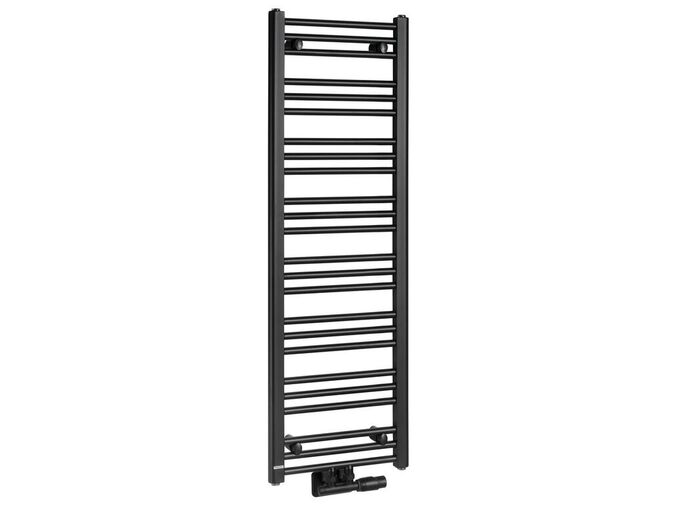 Bruckner ALBRECHT otopné těleso 400x1250 mm, středové připojení, černá mat