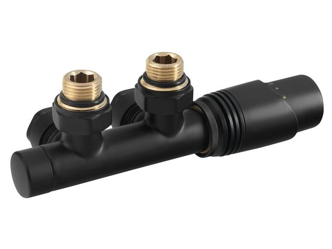 Bruckner WICHER připojovací sada termostatická pro středové připojení 50mm, černá mat