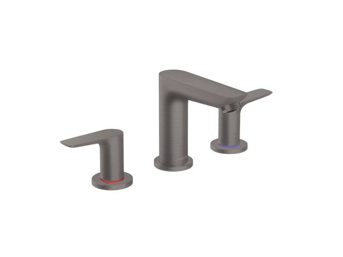 Hansgrohe Talis E Umyvadlová baterie s výpustí, 3-otvorová instalace, kartáčovaný černý chrom