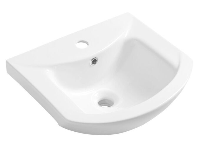 Aqualine ZERO 45 keramické umyvadlo nábytkové 45,5x40cm, bílá