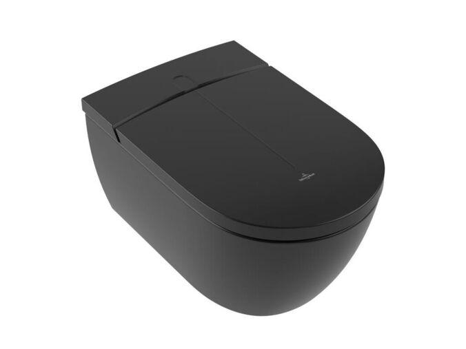Villeroy & Boch ViClean Elektronický bidet s keramikou, Rimless, CeramicPlus, SoftClosing, Pure Black