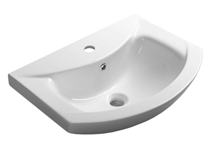 Aqualine ZERO keramické umyvadlo nábytkové 55x43,5cm, bílá