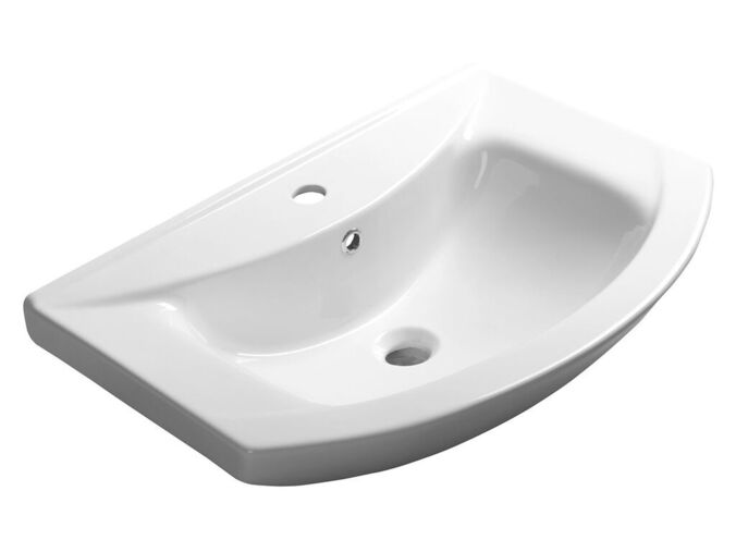 Aqualine ZERO keramické umyvadlo nábytkové 65x46cm, bílá