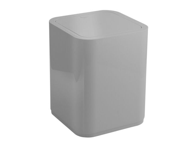 Gedy SEVENTY odpadkový koš výklopný, 8l, plast ABS, šedá