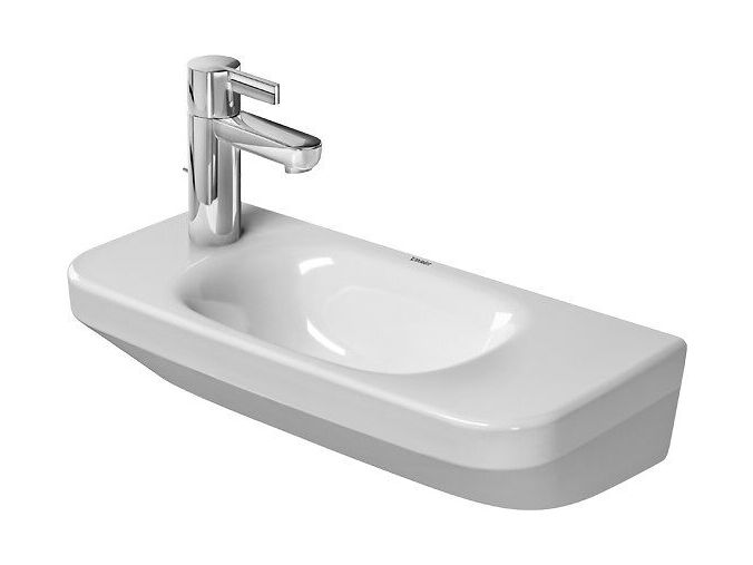 Duravit DuraStyle umývátko 50x22 cm, bez přepadu, otvor pro baterii vlevo, WonderGliss, bílá