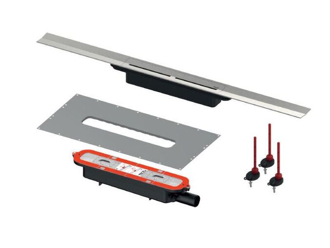 Tece TECEdrainprofile sada sprchového profilu, 100 cm, kartáčovaná nerez