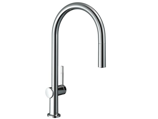 Hansgrohe Talis M54 Dřezová baterie Talis s výsuvnou koncovkou, sBox, chrom